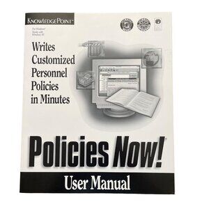 Policies Now Software User Manual by KnowledgePoint for Windows 1996 Paperback u